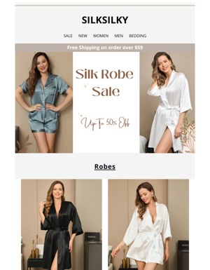 SELLING FAST | Gorgeous Silk Robe & Nightgown Set