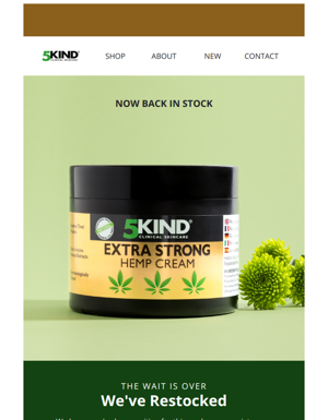 Extra Strong Hemp Cream Back In Stock-At DISCOUNT