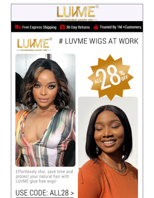 Get Ready For The Office: Lightweight Glueless Lace Wig💃
