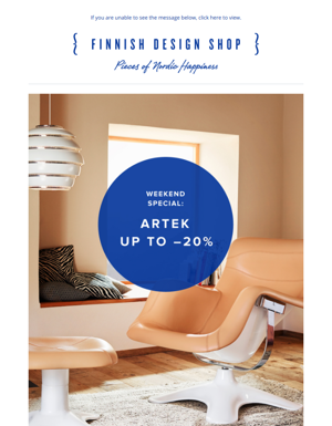 Final Call! Up To 20% Off On Artek Items