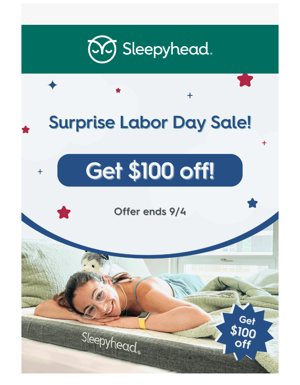 ⭐ Get $100 Off For Labor Day!