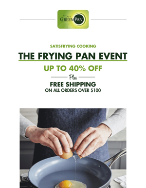 Give Healthy A Fry 🍳 Up To 40% Off All Frying Pans