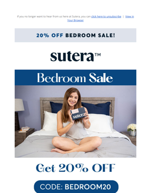 Bedroom Sale 20% Off!
