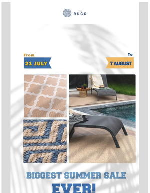 Dont Miss Out 🌞 Summer Sizzle Sale: Up To 80% Off On All Rugs