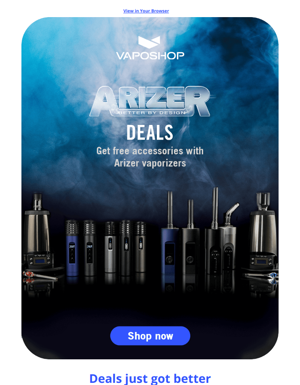 Get Free Accessories With Your Arizer Vape! 🎁
