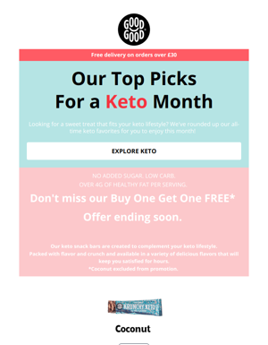 Our Top Picks For A Keto Month 🍫