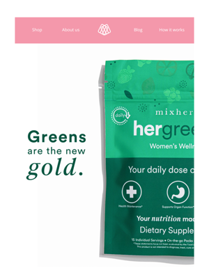 You’re In Luck! Hergreens Now Has 4x The Greens. ☘️