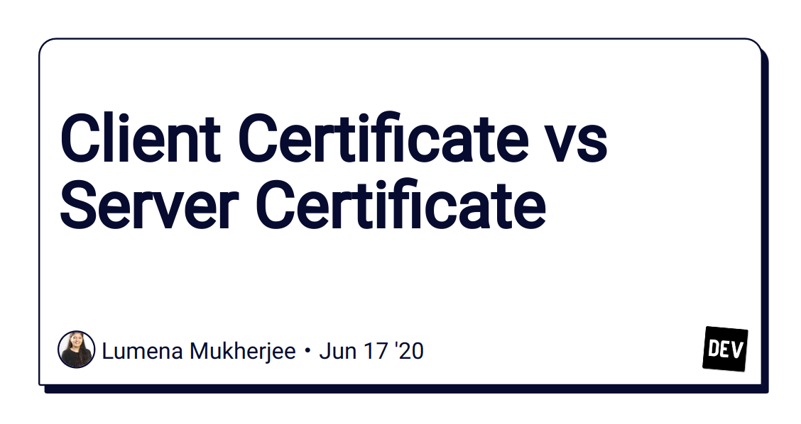 Server certificates