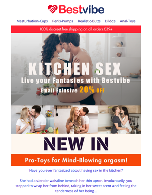 Kitchen Sex👅 Live Your Fantasies With Our Newest Toys!