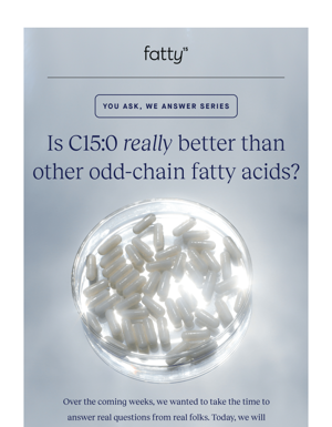 C15:0 Is The Essential Odd-chain Fatty Acid