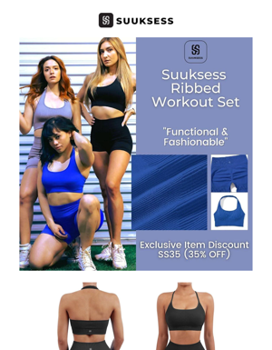 REVEAL - Suuksess Ribbed Workout Set