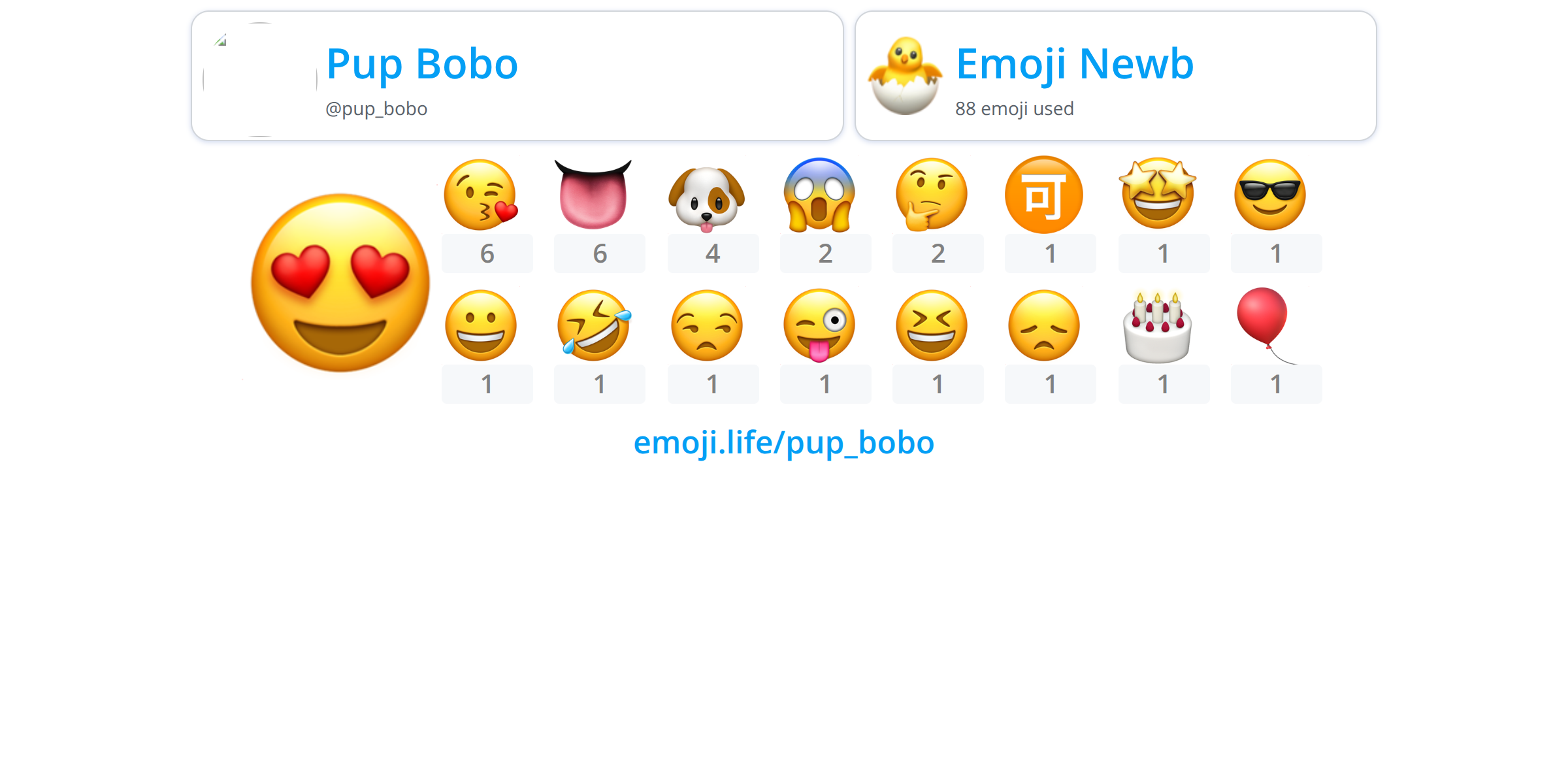  pup bobo emoji life