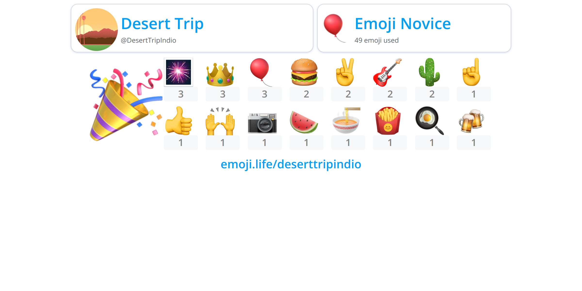  deserttripindio emoji life