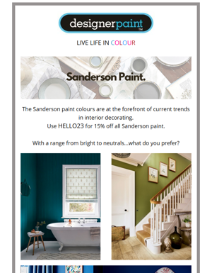 Shop Sanderson Paint!