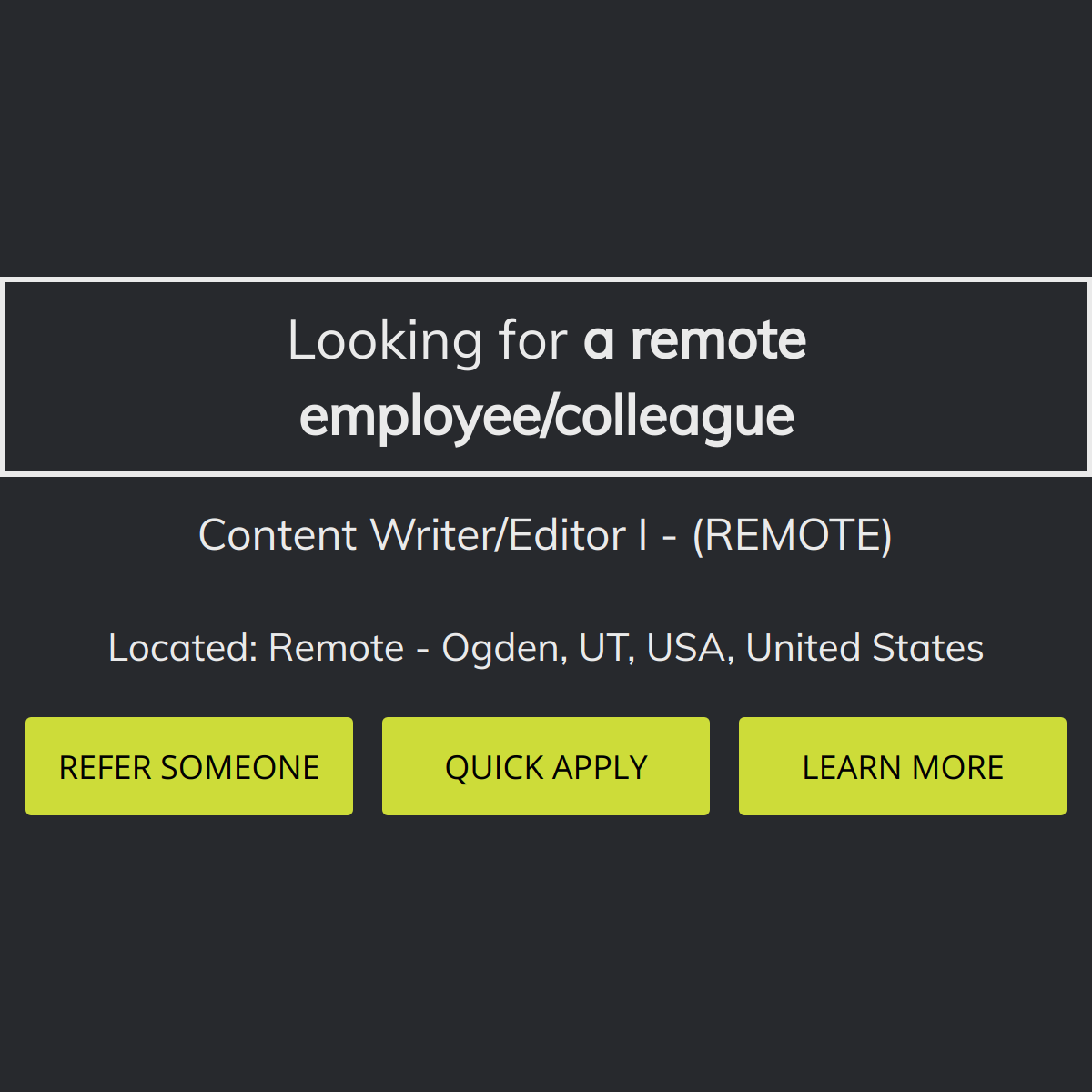 content writer jobs remote