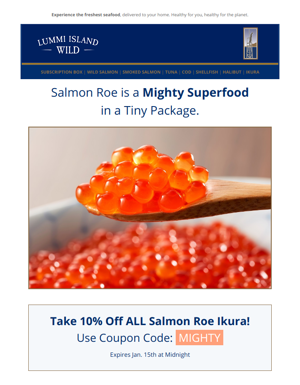 Caviar Coupon Inside! Salmon Roe For Your Health