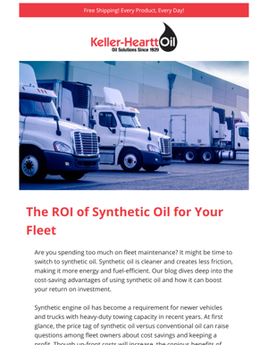 The ROI Of Synthetic Oil For Your Fleet 🚚