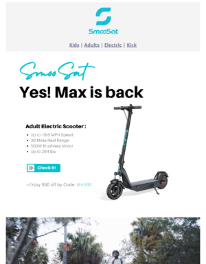 【Back To Stock】Adult Scooter Updated!