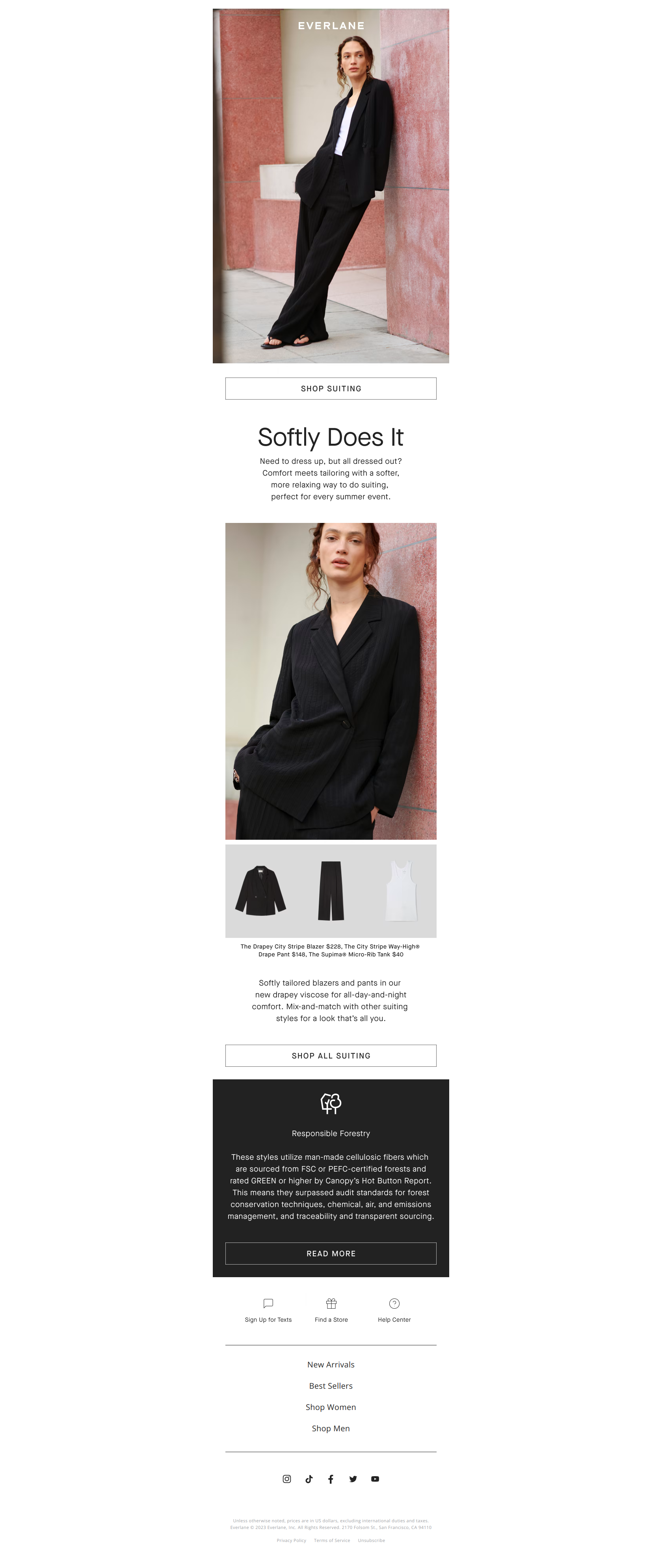 Tailored For Summer - Everlane Newsletter