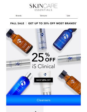 Experience The IS Clinical Difference With 25% Off The Entire Brand