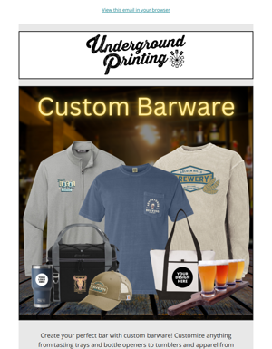 Customize Your Barware 🍻