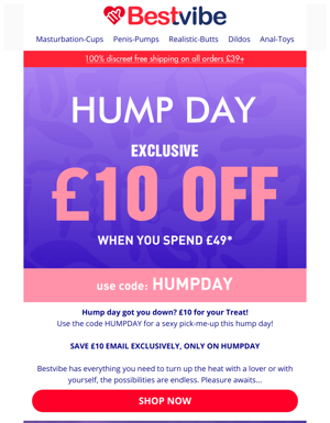 Hump Day Got You Down? £10 For Your Treat!