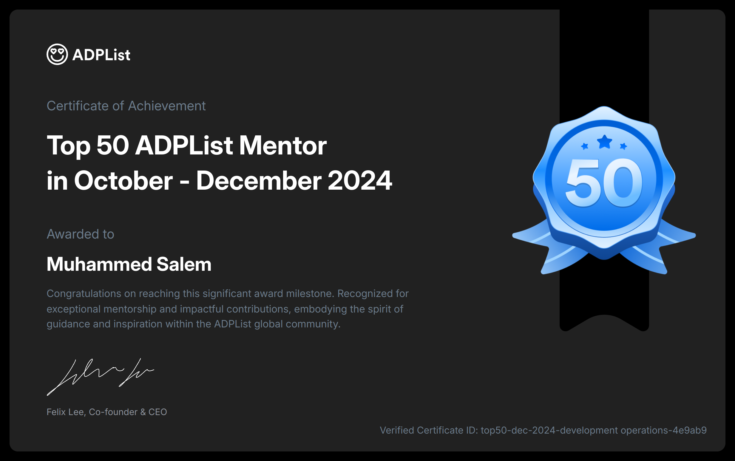 image of certificate