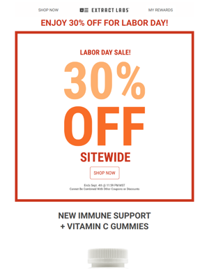 Get 30% Off Now! Labor Day Deals Are Here🥳