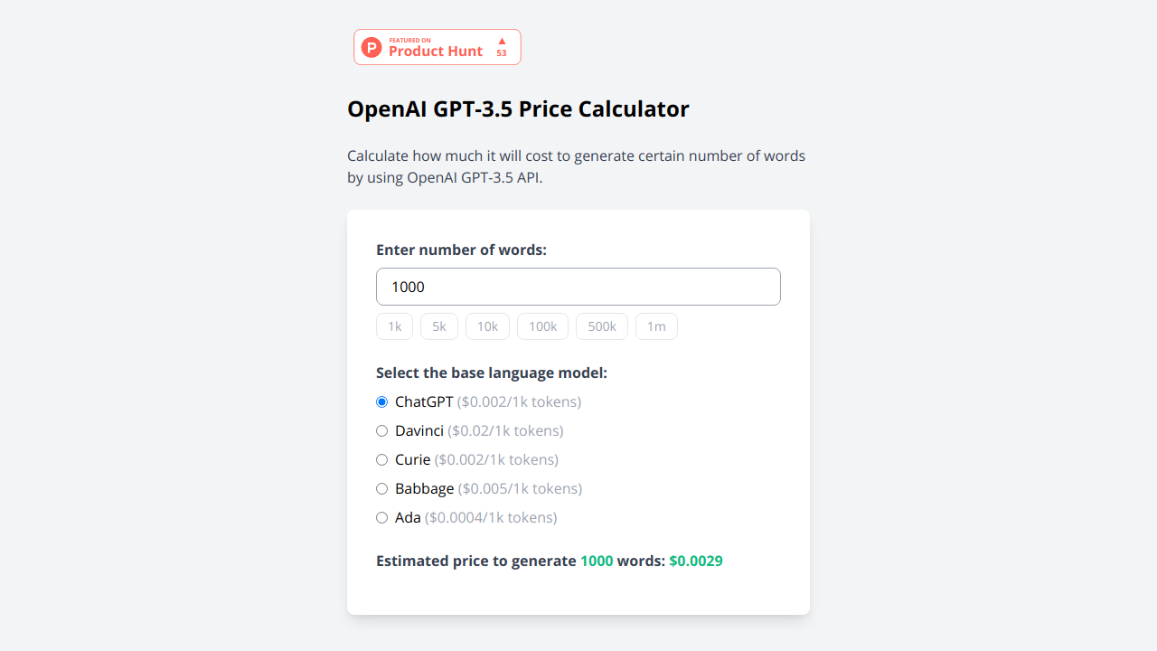 OpenAI Price Calculator Advanced Innovation
