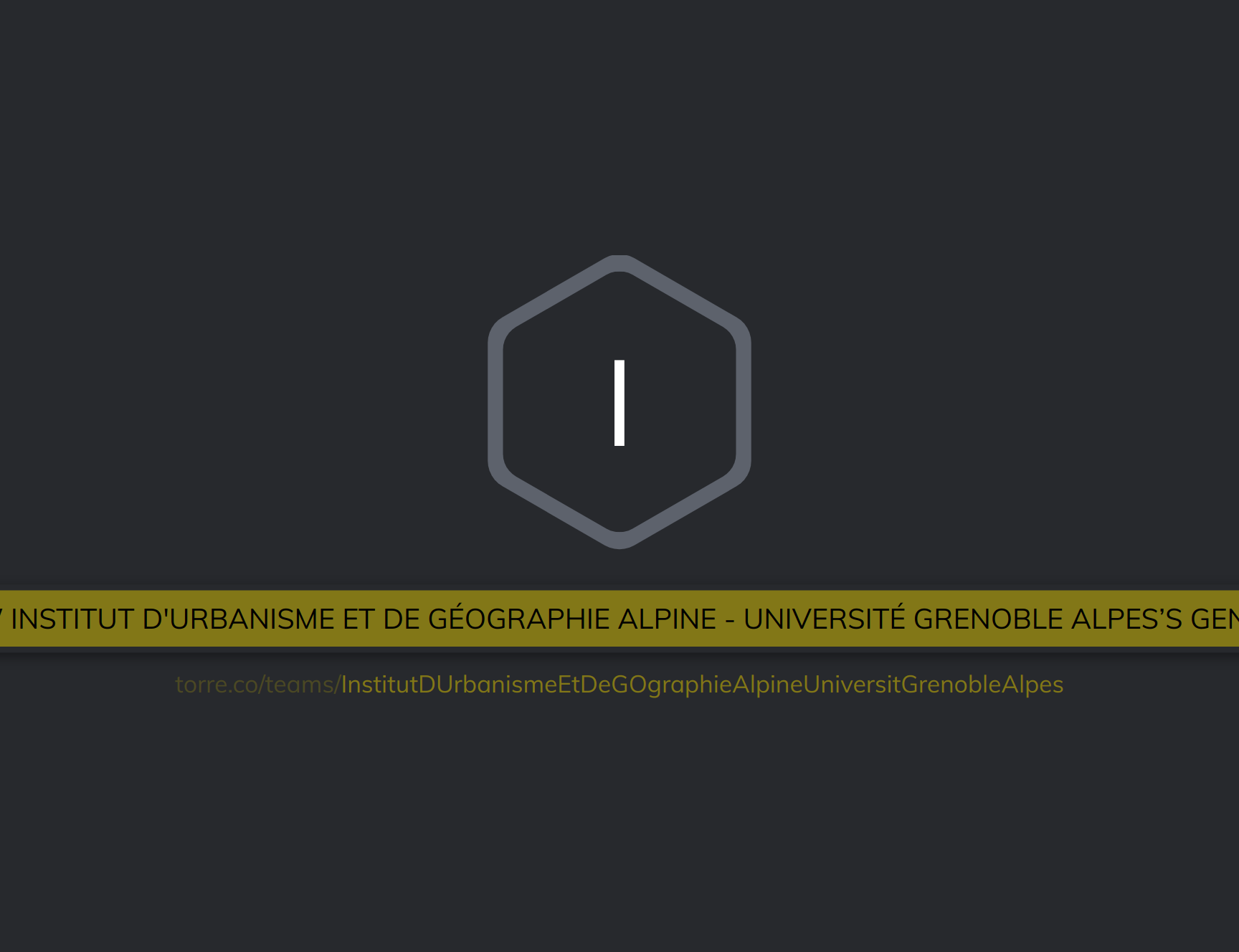 Institut D'urbanisme Et De Géographie Alpine - Université Grenoble 