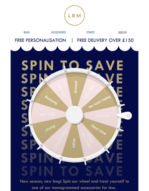 SPIN TO SAVE 🤩 Up To 20% Off!