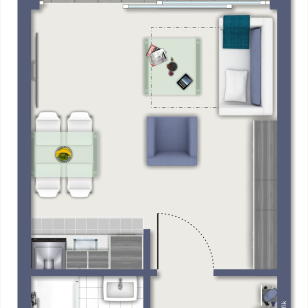 Gut geschnittenes 1-Zimmer Appartment in vermietetem Zustand (52072 Aachen)