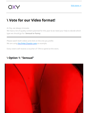 Vote For Our New Video Content!