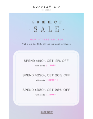 New Styles Added To Summer Sale!