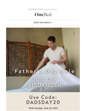 Offer Ends Soon! Celebrate Father's Day With 20% Off.