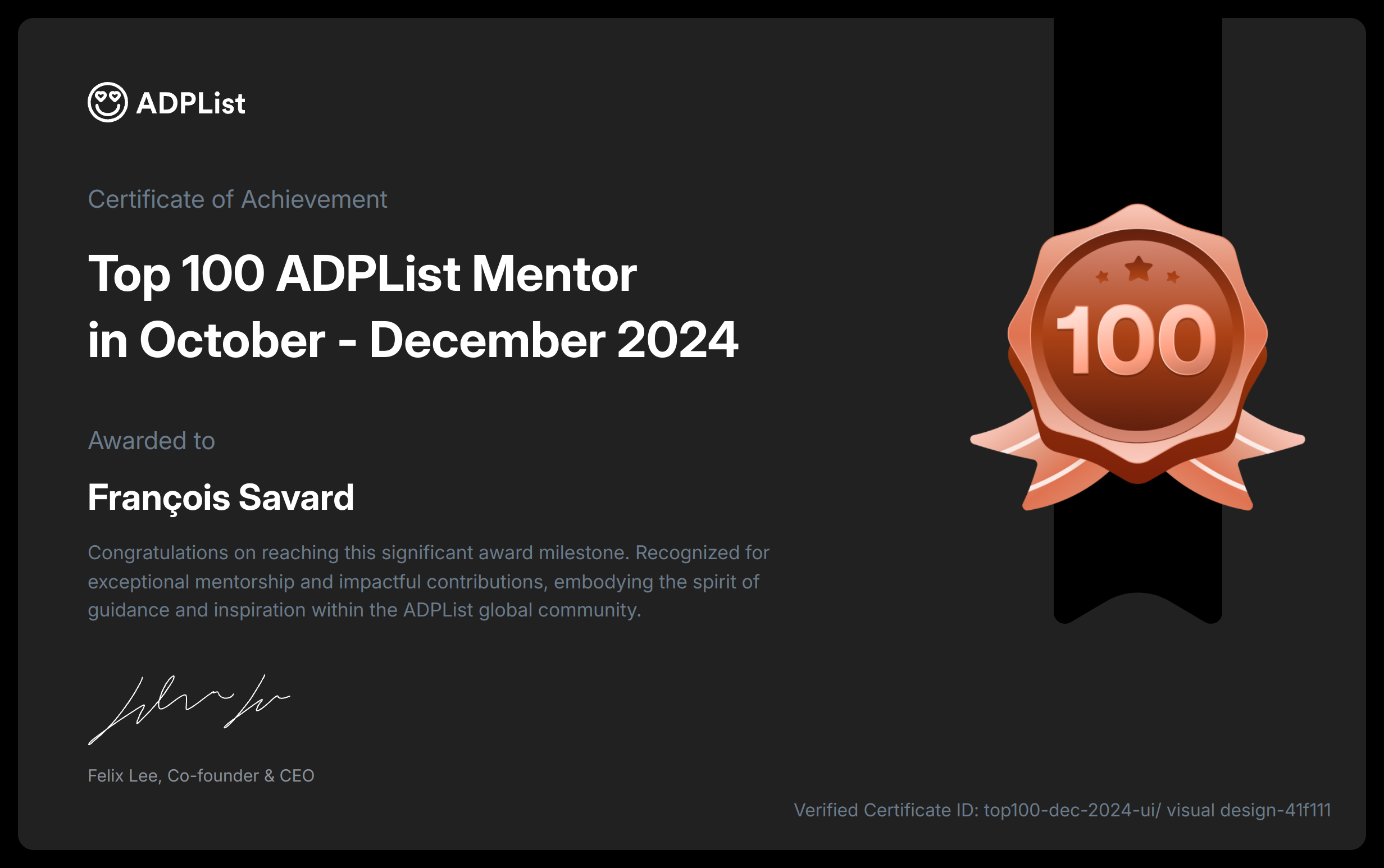 image of certificate