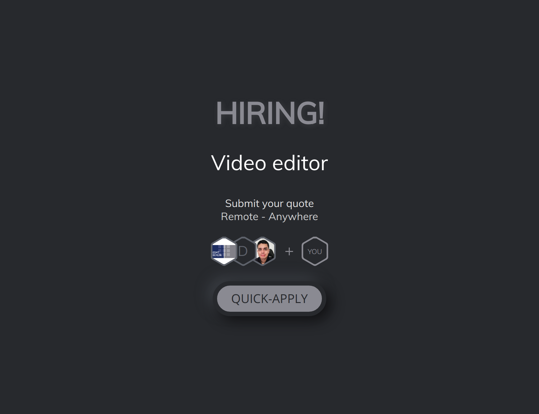 Video editor at ESMT Berlin Torre