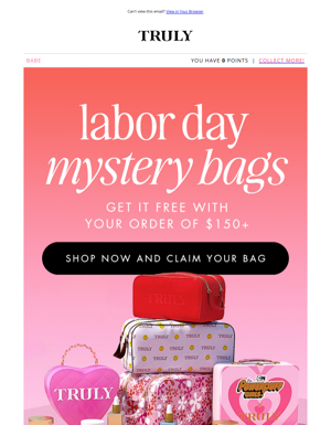 📣 Labor Day Mystery Bags Sale Starts Now!