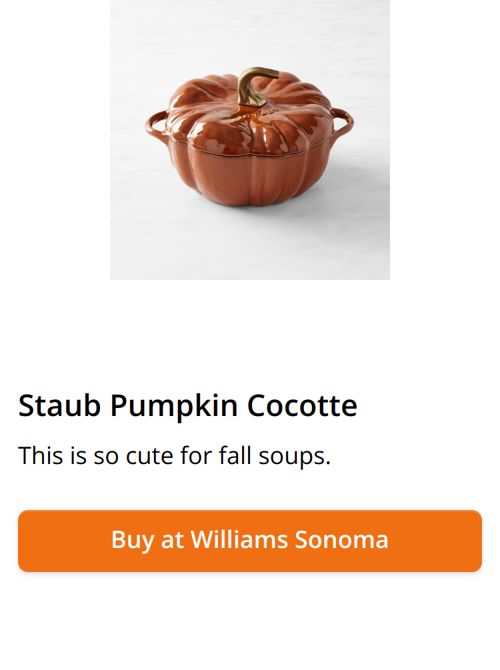 Staub Pumpkin Cocotte