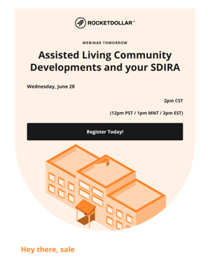 [Webinar Tomorrow] Learn About Investing In Assisted Living Development Projects.