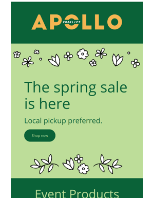 Come On Spring Sale, We're Ready For You!