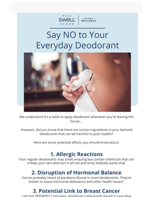 Say NO To Your Everyday Deodorant! ❌
