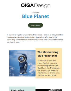 Unveiling The Enchantment Of Blue Planet Watches - Time Redefined