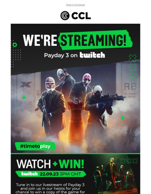We're Live On Twitch 😁 Win A Copy Of Payday 3 🎉