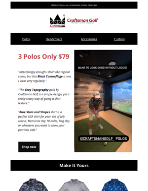 🔥3 POLOS ONLY $79
