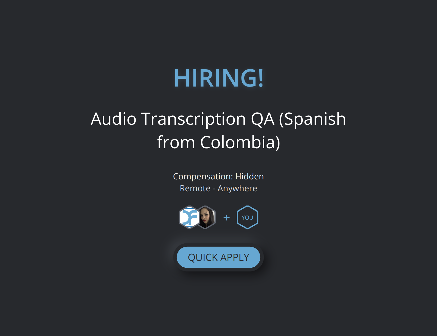 Audio Transcription QA (Spanish from Colombia) at TransPerfect