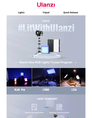 $0 To Test Ulanzi New RGB Lights!