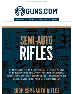Semi-Auto Rifles You Won't Want To Miss!