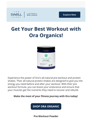 Get The Most Out Of Your Workouts With Ora Organic