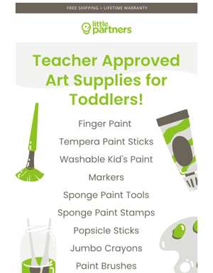 Teacher Approved Art Supplies For Toddlers 🎨